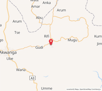 Map of Wamba, Nassarawa