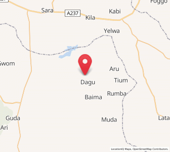 Map of Warji, Bauchi