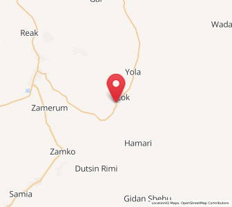 Map of Wase, Plateau