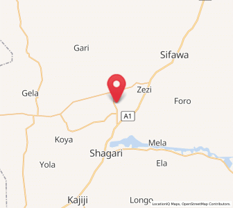 Map of Yabo, Sokoto