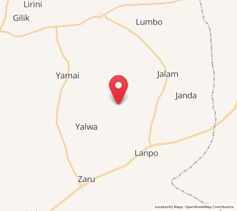 Map of Yanda Bayo, Bauchi