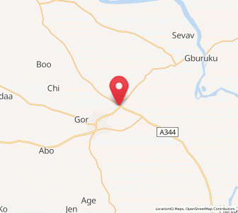 Map of Yandev, Benue