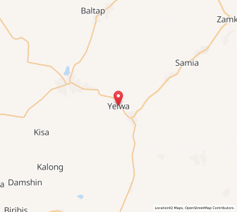 Map of Yelwa, Plateau