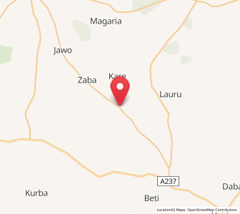 Map of Zadawa, Bauchi