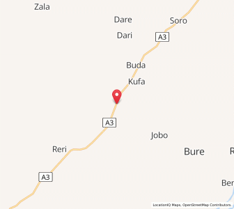 Map of Zalanga, Bauchi