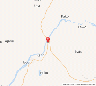 Map of Zungeru, Niger