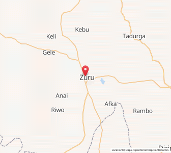 Map of Zuru, Kebbi