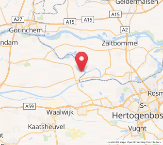 Map of Wijk en Aalburg, North Brabant
