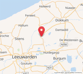 Map of Aldtsjerk, Friesland