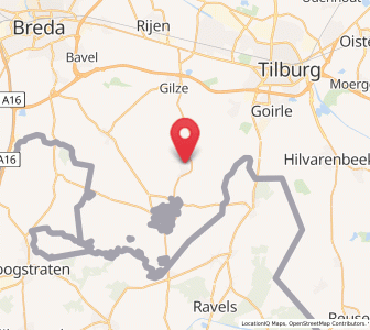 Map of Alphen, North Brabant