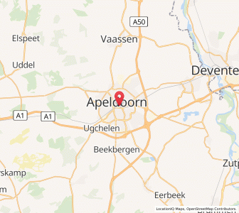 Map of Apeldoorn, Gelderland