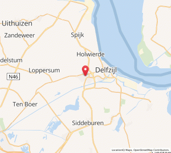 Map of Appingedam, Groningen