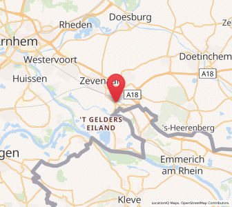 Map of Babberich, Gelderland