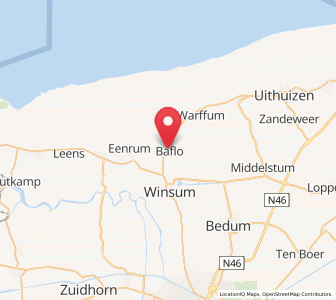 Map of Baflo, Groningen