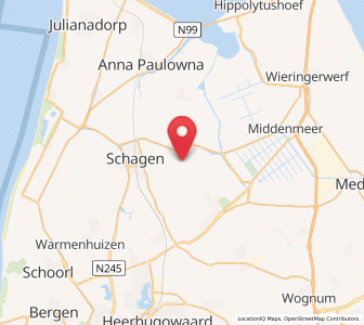 Map of Barsingerhorn, North Holland