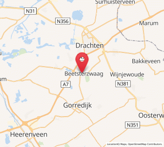 Map of Beetsterzwaag, Friesland