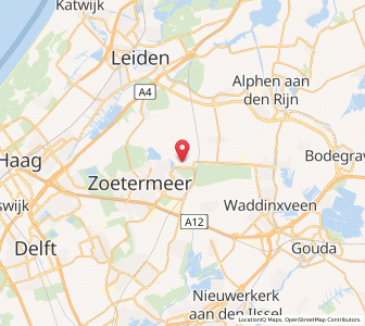 Map of Benthuizen, South Holland