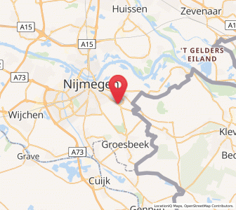 Map of Berg en Dal, Gelderland