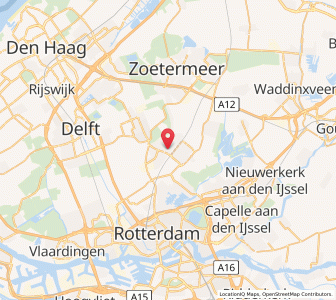 Map of Berkel en Rodenrijs, South Holland