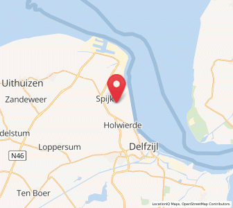 Map of Bierum, Groningen