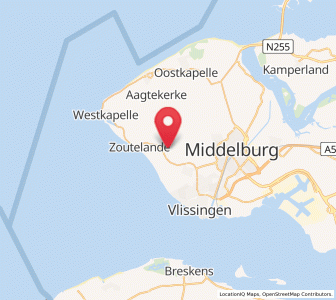 Map of Biggekerke, Zeeland
