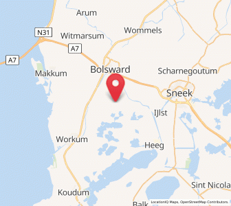 Map of Blauwhuis, Friesland