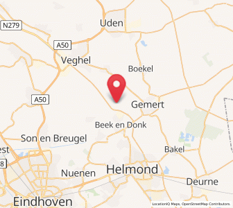 Map of Boerdonk, North Brabant