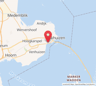 Map of Broekerhaven, North Holland