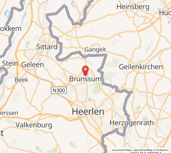 Map of Brunssum, Limburg