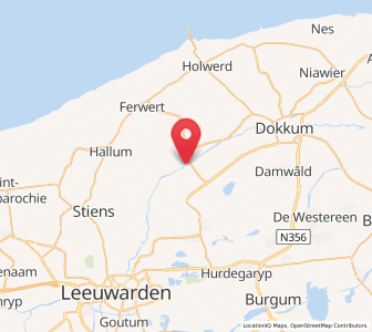 Map of Burdaard, Friesland