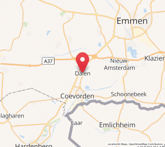 Map of Dalen, Drenthe