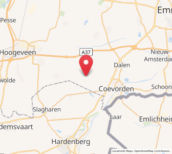 Map of Dalerpeel, Drenthe