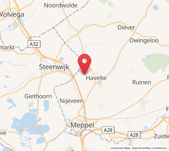 Map of Darp, Drenthe