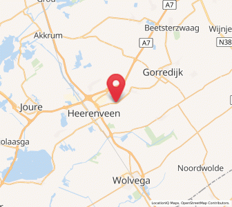 Map of De Knipe, Friesland