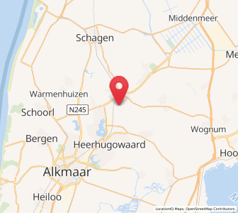 Map of De Noord, North Holland