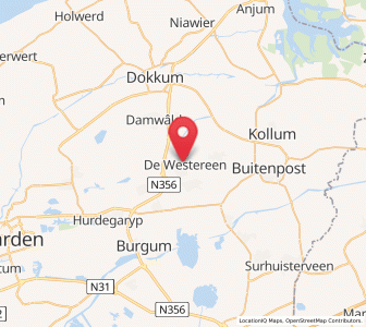 Map of De Westereen, Friesland