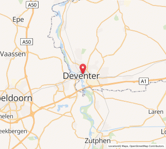 Map of Deventer, Overijssel