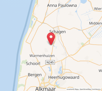 Map of Dirkshorn, North Holland