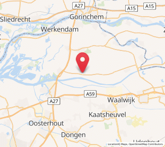 Map of Dussen, North Brabant