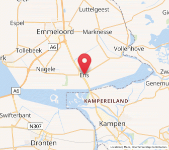 Map of Ens, Flevoland