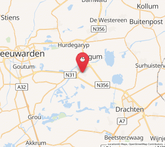 Map of Garyp, Friesland