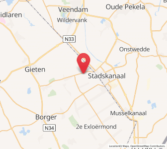Map of Gasselternijveenschemond, Drenthe