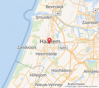 Map of Haarlem, North Holland