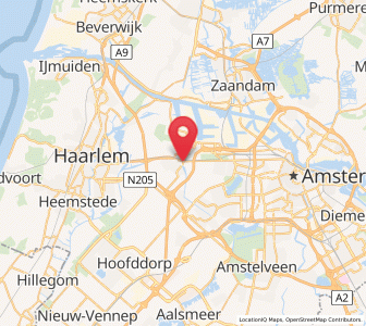Map of Halfweg, North Holland
