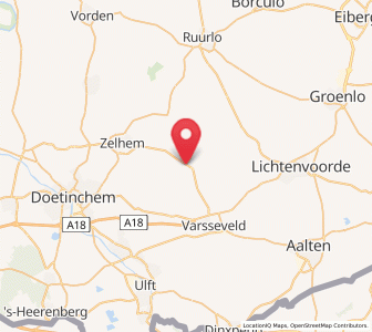Map of Halle, Gelderland