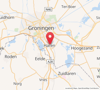 Map of Haren, Groningen