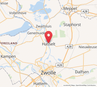 Map of Hasselt, Overijssel
