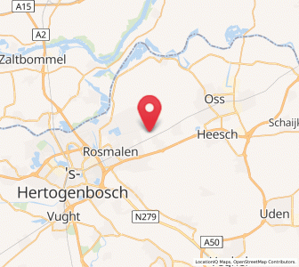 Map of Heeseind, North Brabant