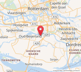 Map of Heinenoord, South Holland