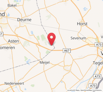 Map of Helenaveen, North Brabant